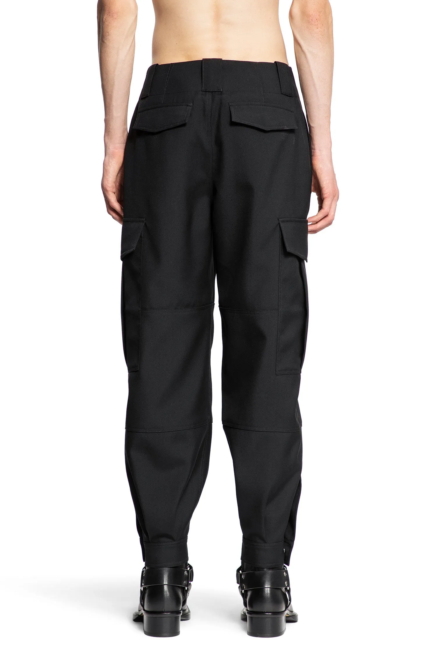 ALEXANDER MCQUEEN MAN BLACK TROUSERS