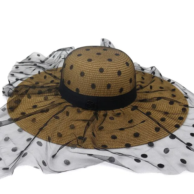 Années 50 Chapeau Vintage Glamour A Pois