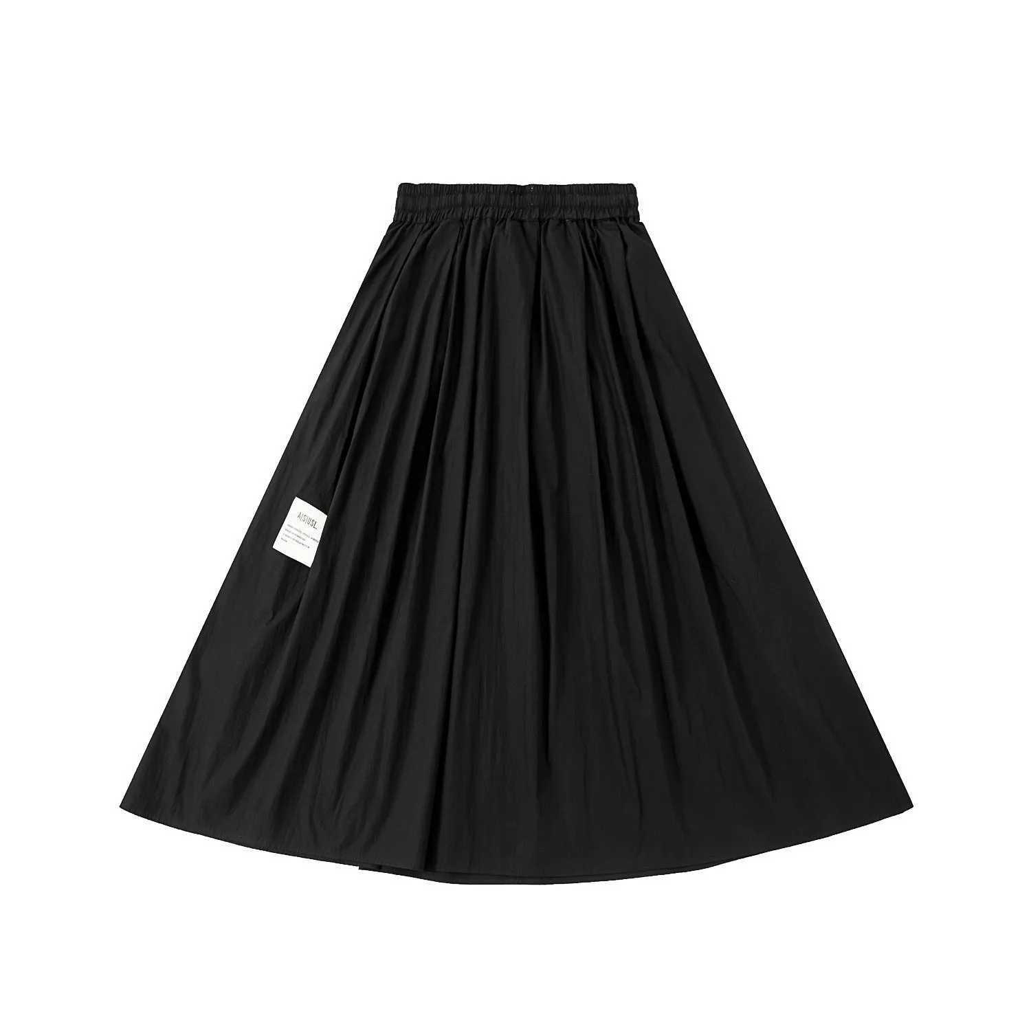 A[S]USL KIDS COTTON NYON FLARE SKIRT-BLACK