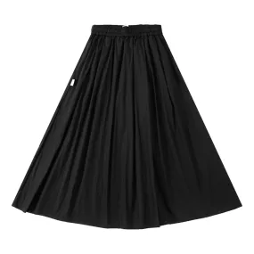 A[S]USL KIDS COTTON NYON FLARE SKIRT-BLACK