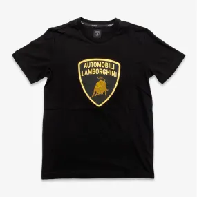 Automobili Lamborghini Logo Tee Black