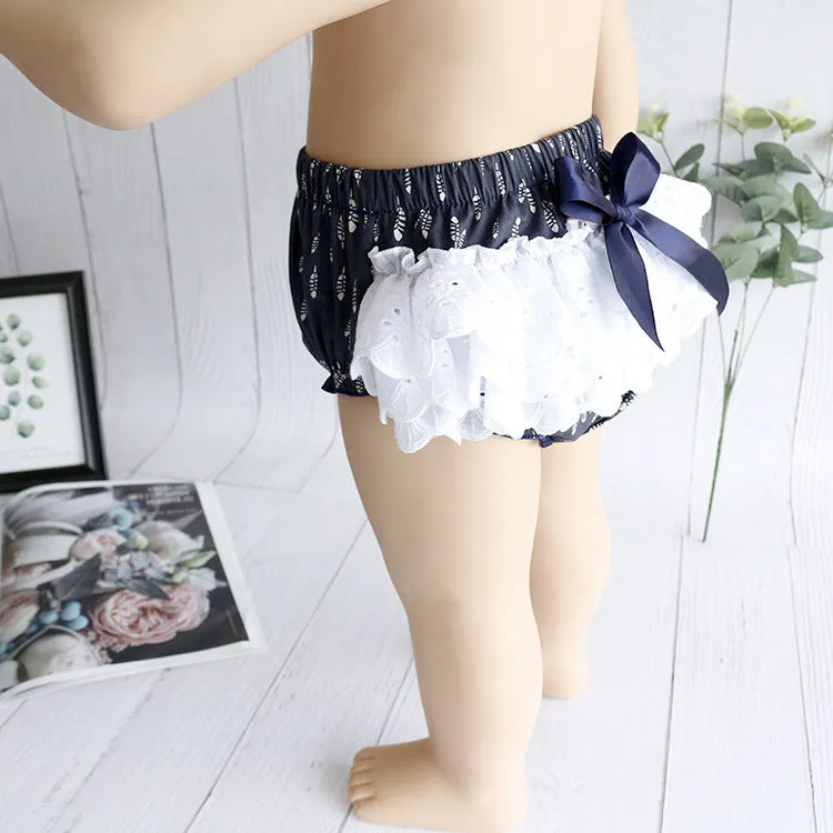 Baby Girls Bow Print Shorts