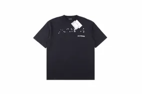 Balenciaga T-Shirt with Distressed Logo Design