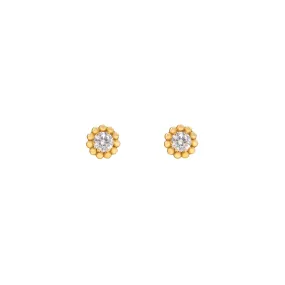 Beaded Studs | 10k Gold