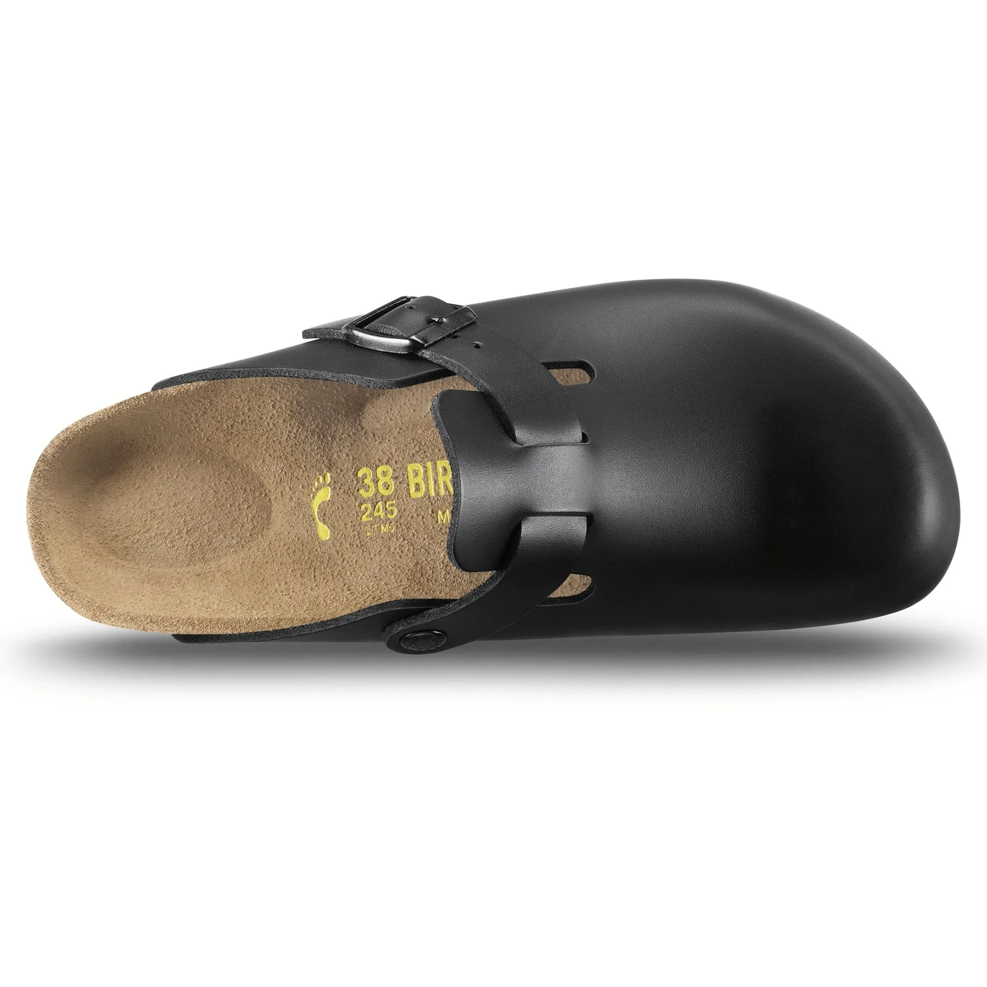 Birkenstock Classic, Boston, Narrow Fit, Smooth Leather, Black