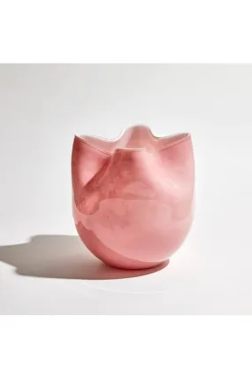 CINO FRILLED VASE PINK