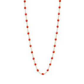 Classic Gigi Coral necklace, Rose Gold, 19.7"