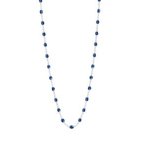 Classic Gigi Lapis necklace, White Gold, 17.7"