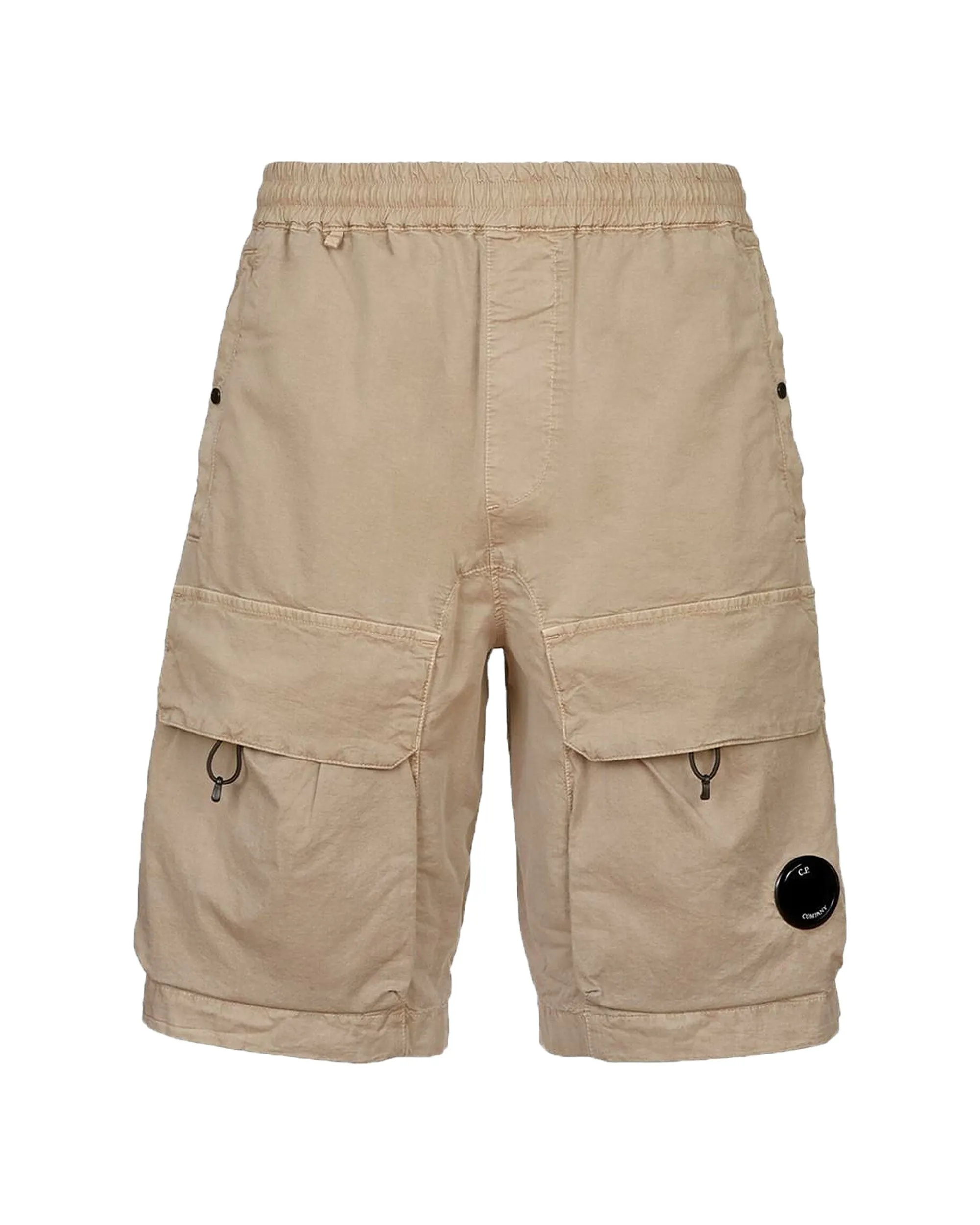 CP Company Twill Stretch Utility Shorts Cobblestone