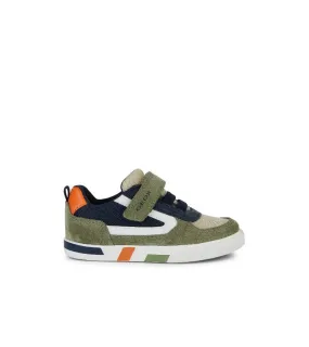 Geox Infant Boys Green Suede Mesh Casual Trainer B KILWI - B45A7B