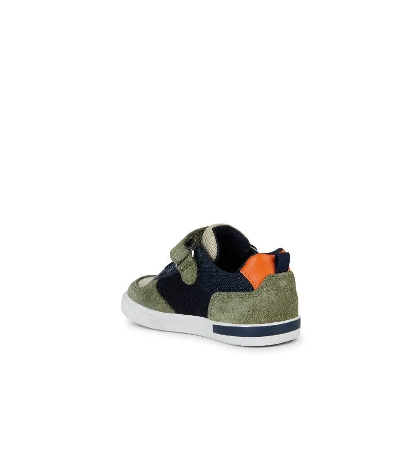 Geox Infant Boys Green Suede Mesh Casual Trainer B KILWI - B45A7B