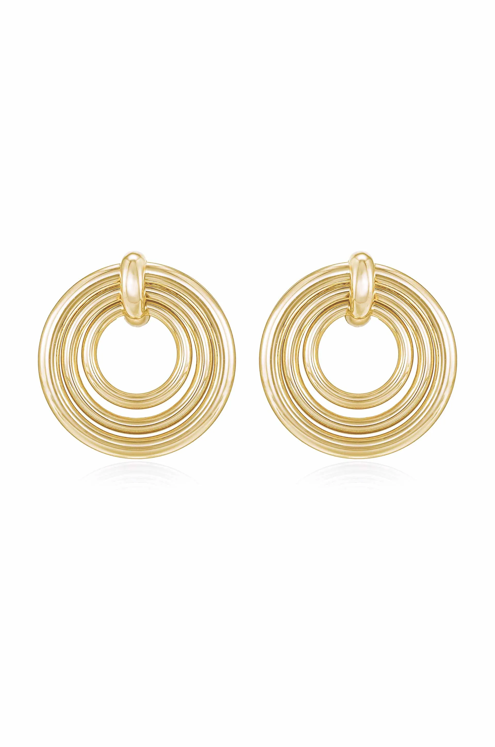 Layered Multi-Ring Earrings