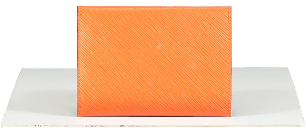 Louis Vuitton Orange Leather Envelope Clutch UK XS