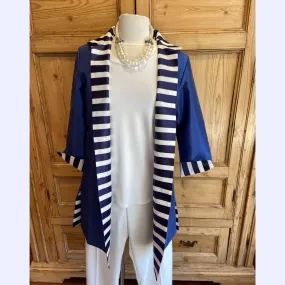 Navy and White Special Occasion Jacket