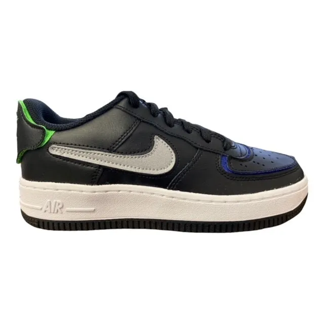 Nike boys' sneakers shoe Air Force 1 AF1/1 DH7341-001 black-silver