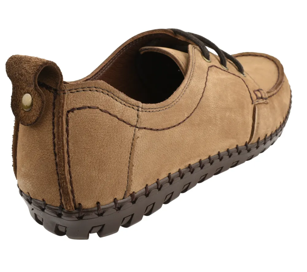 Pantofi casual, barbati, GORETTI, B24-1823 02-I bej, piele nubuk