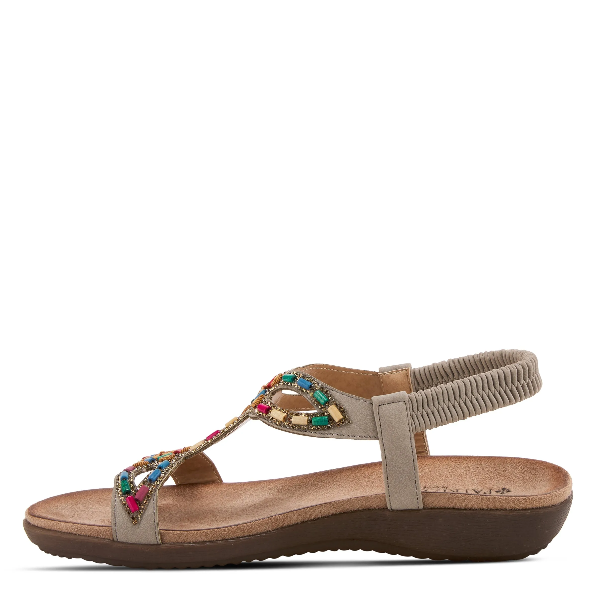 PATRIZIA VOLCANIC T-STRAP SANDALS