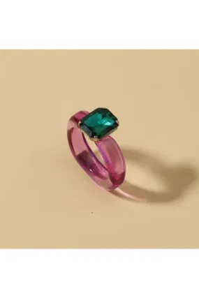 SHINE BRIGHT LIKE A DIAMOND RING PLUM & EMERALD