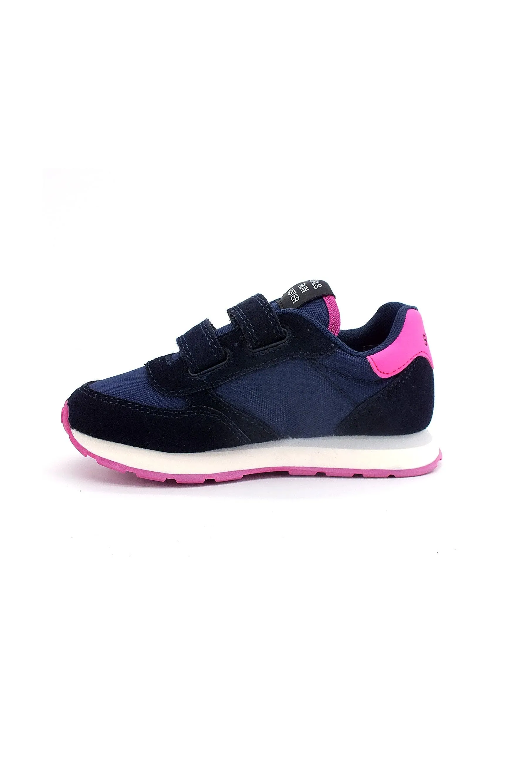 SUN68 Girl's Ally Solid Sneaker Bimbo Navy Blu Z42401B