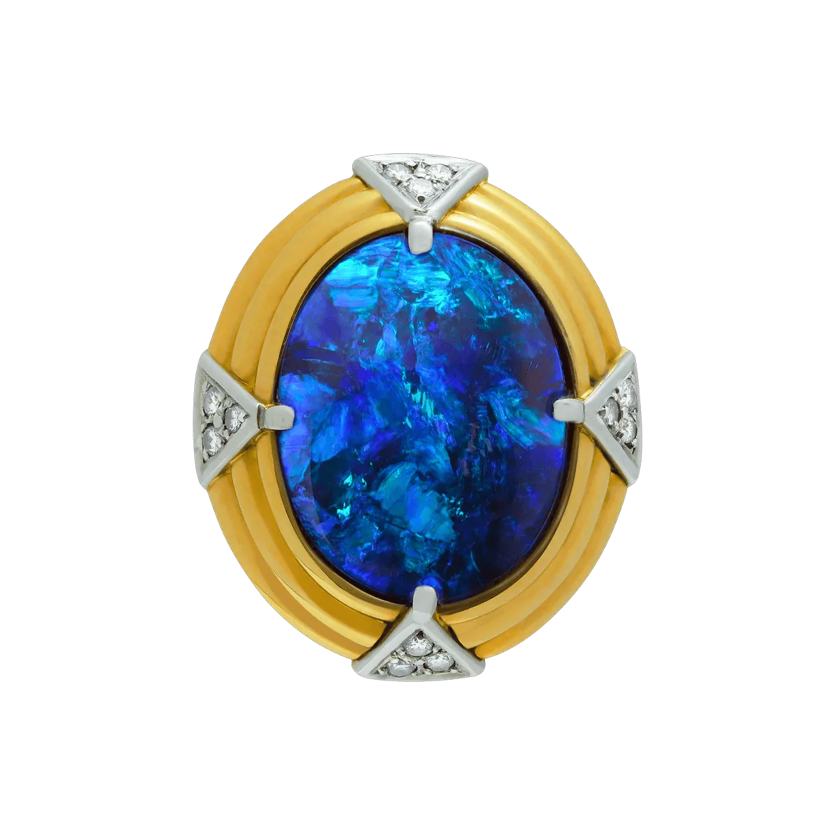 'The Mystic's Talisman' Black Opal Ring