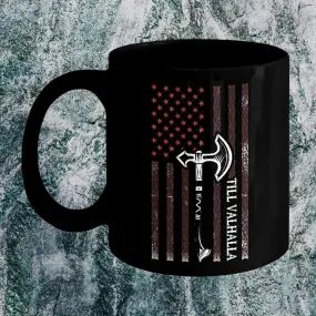 Till Valhalla Black Mug