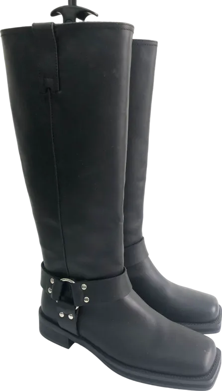 Tony Bianco Black Biker Boots UK 7 EU 40 👠