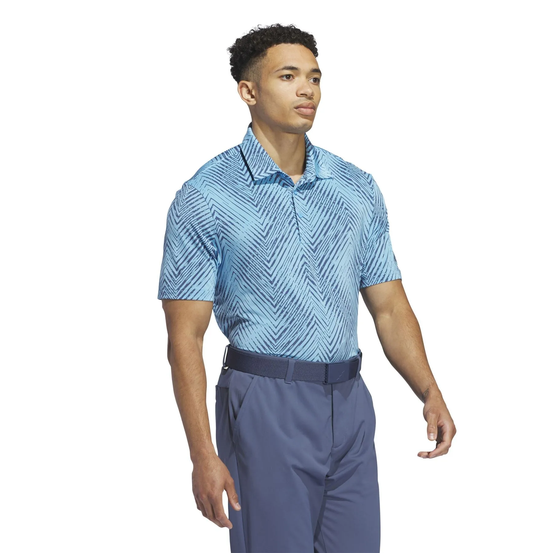 Ultimate365 Regular Fit All Over Print Polo Blue Burst - SS24