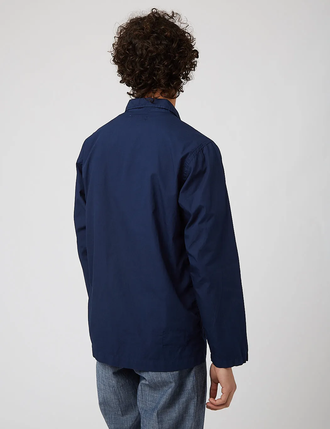 Universal Works Bakers Overshirt - Navy Blue