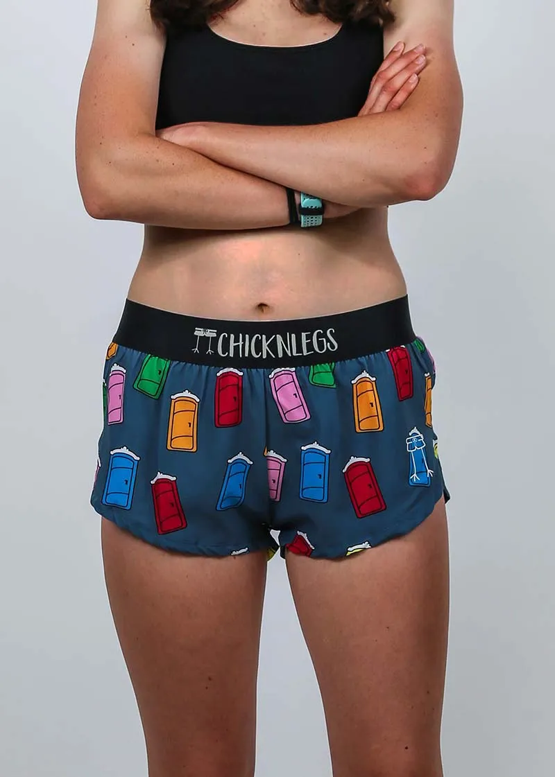 Women's Porta Potty 1.5" Split Shorts