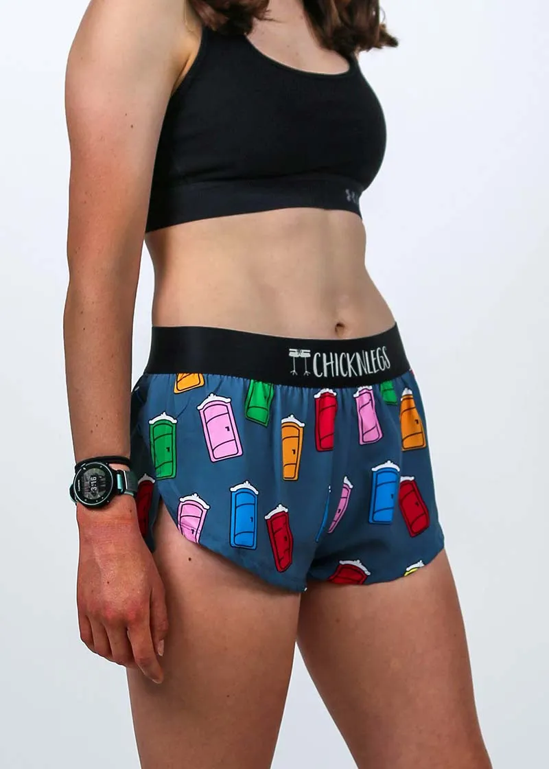 Women's Porta Potty 1.5" Split Shorts