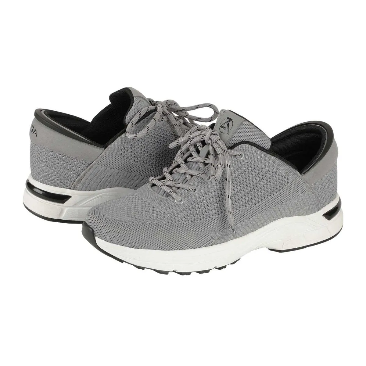 Zeba Men's Stone Grey Fabric Slip On