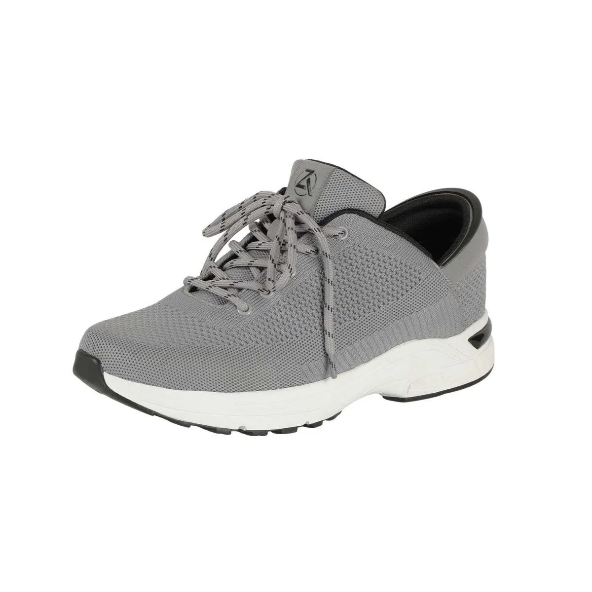 Zeba Men's Stone Grey Fabric Slip On